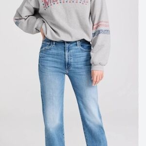 MOTHER Rambler Zip Flood Jeans